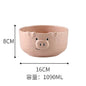 Cute Pink Pig Ceramic Breakfast Plate