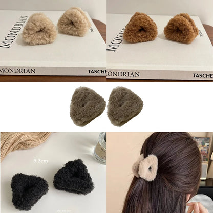 2-Piece Plush Cat Ear Hair Clips