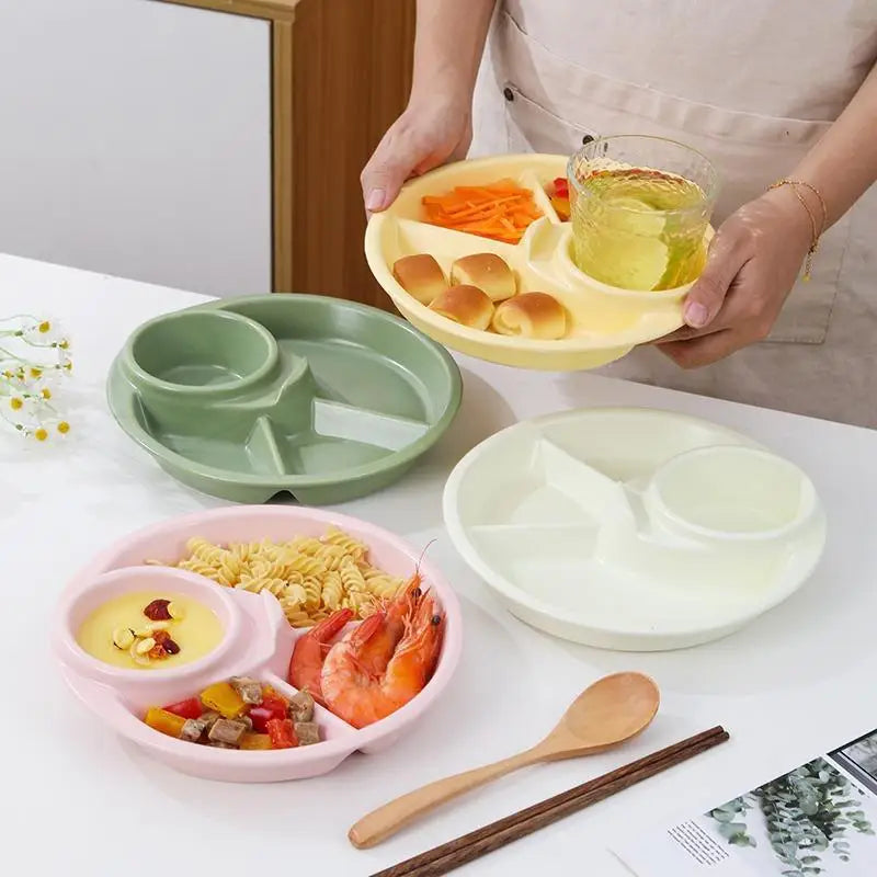 Round Food Dish & Dip Tray