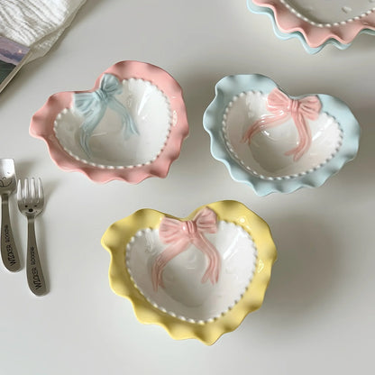 Cute Wavy Ceramic Plate & Jewelry Tray