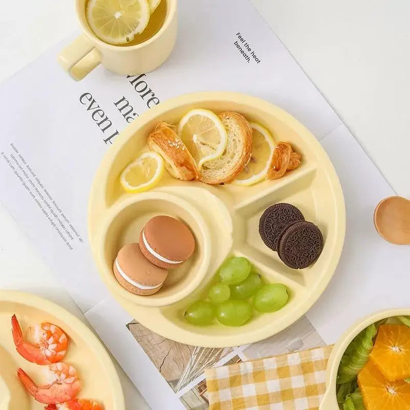 Round Food Dish & Dip Tray