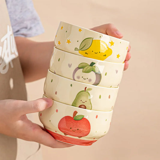 Cute Japanese Style Ceramic Cartoon Bowl
