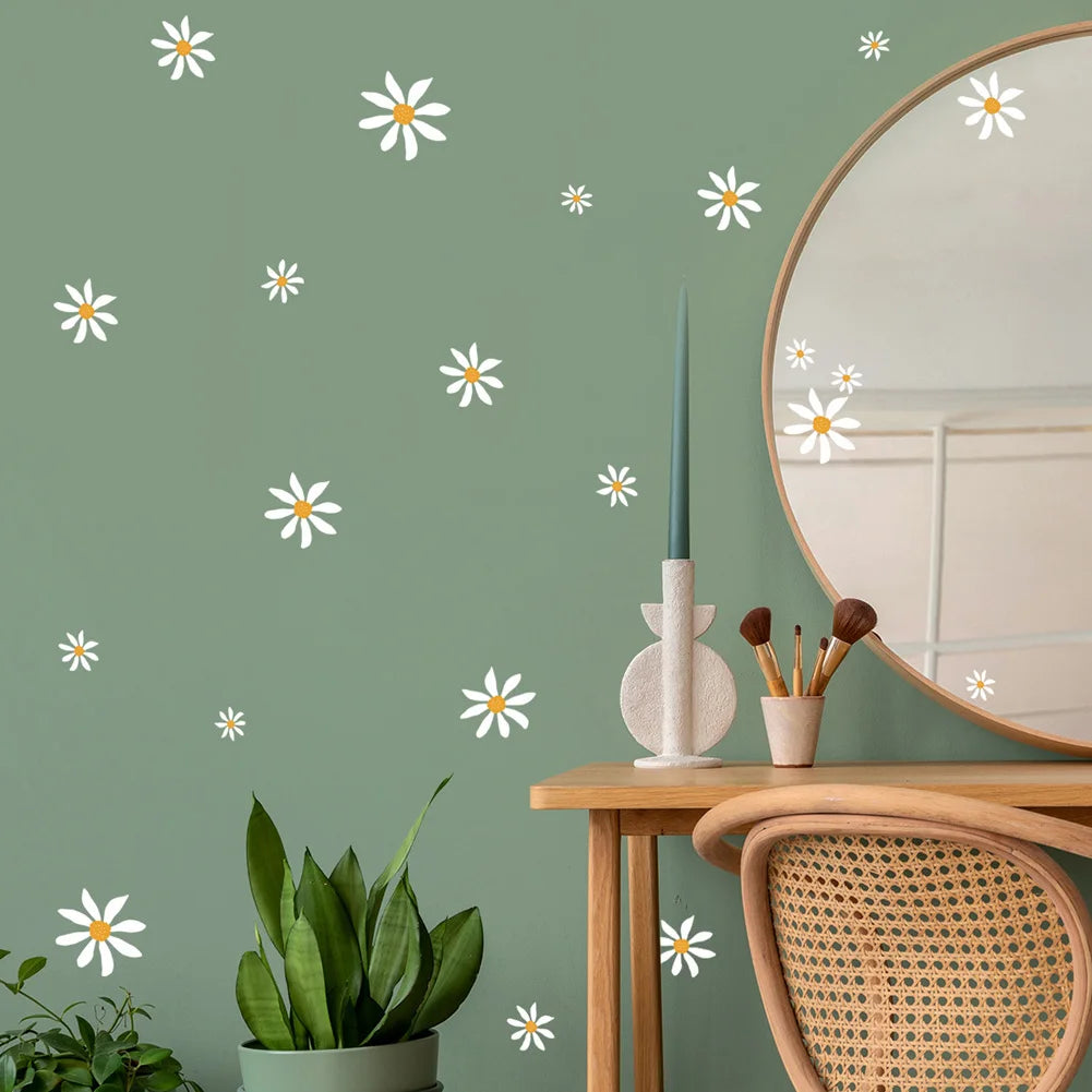 Self-Adhesive Daisy Wall Mural