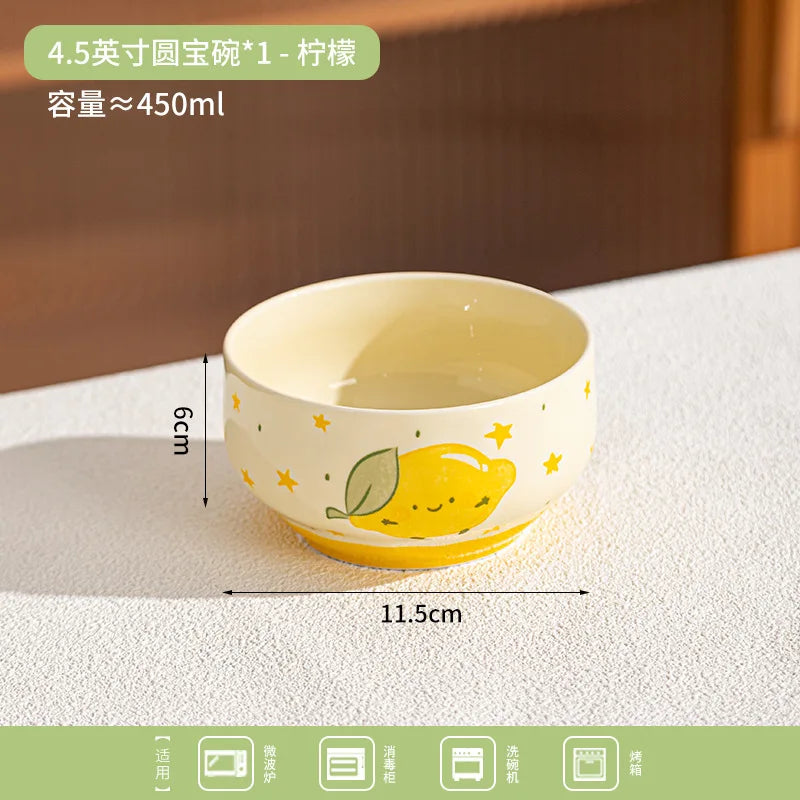 Cute Japanese Style Ceramic Cartoon Bowl