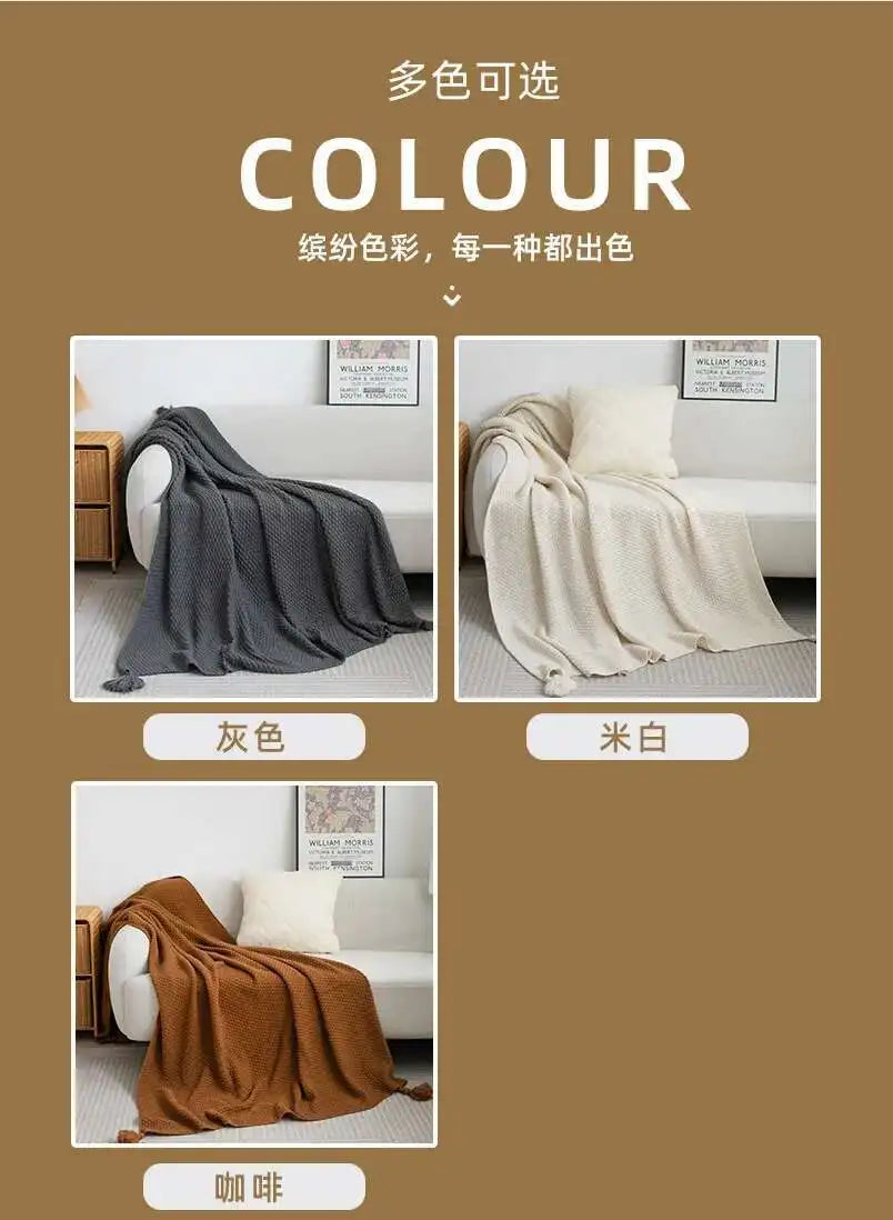 Multi-Use Knitted Decor Blanket
