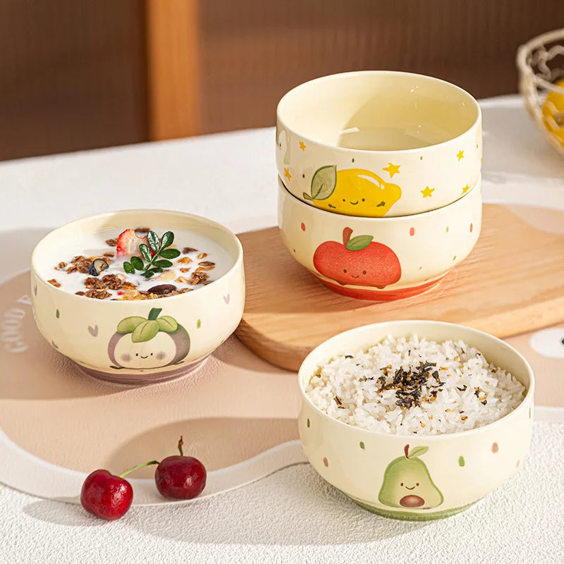 Cute Japanese Style Ceramic Cartoon Bowl