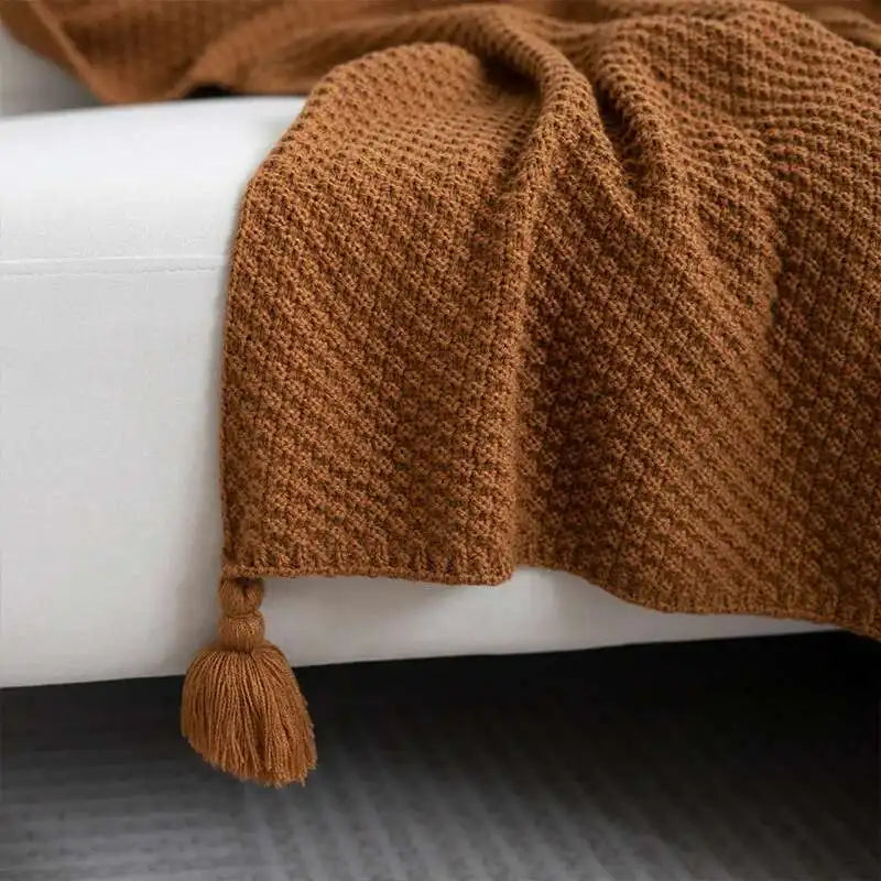 Multi-Use Knitted Decor Blanket