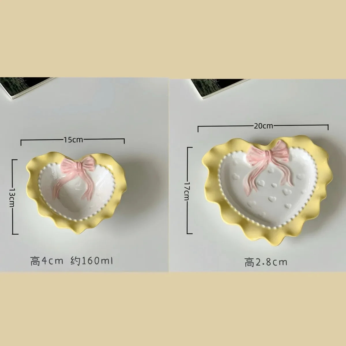 Cute Wavy Ceramic Plate & Jewelry Tray