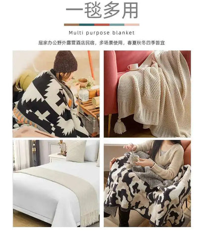 Multi-Use Knitted Decor Blanket