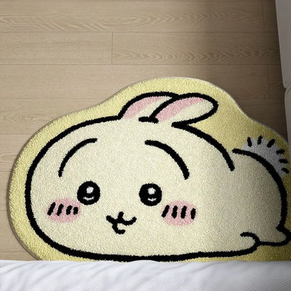 Plush Non-Slip Cartoon Rug & Cushion