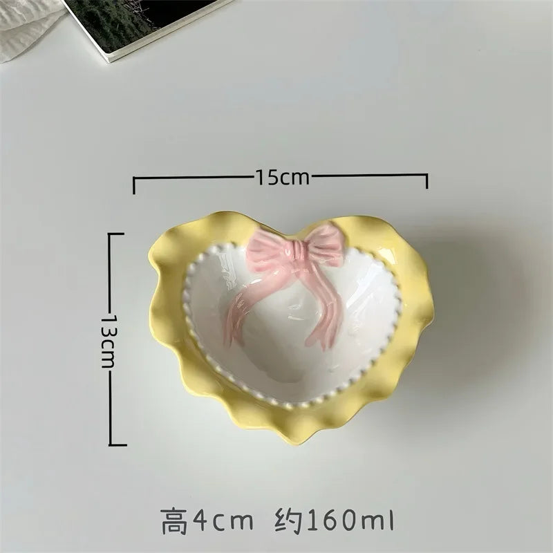 Cute Wavy Ceramic Plate & Jewelry Tray