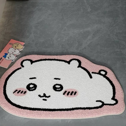 Plush Non-Slip Cartoon Rug & Cushion