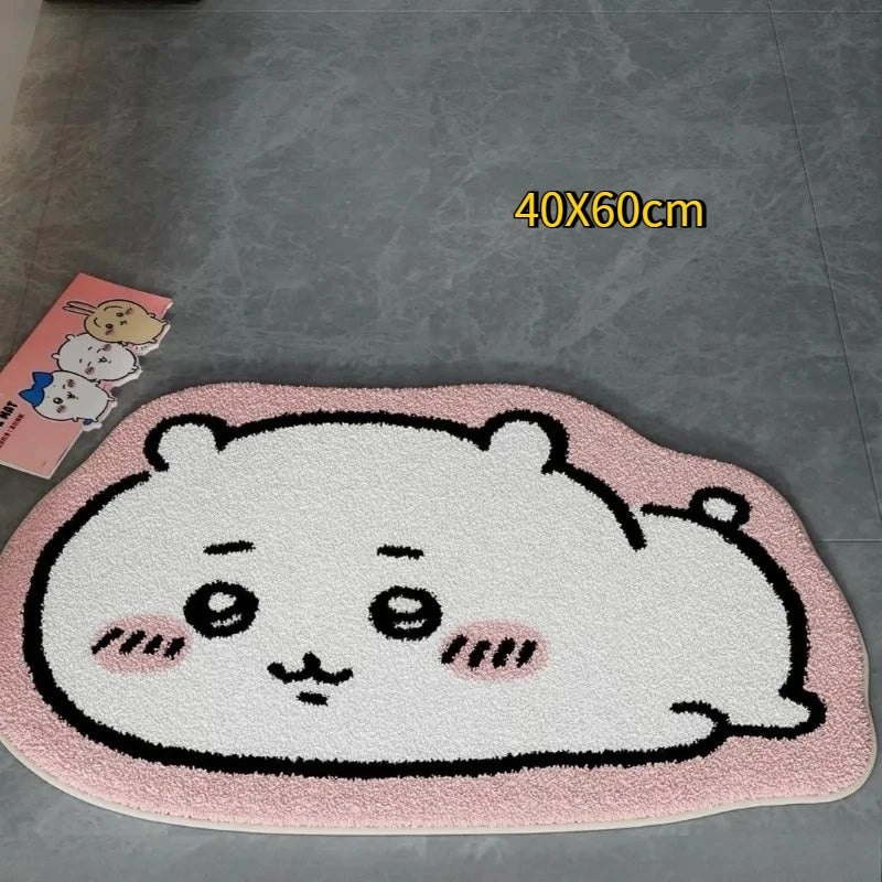 Plush Non-Slip Cartoon Rug & Cushion