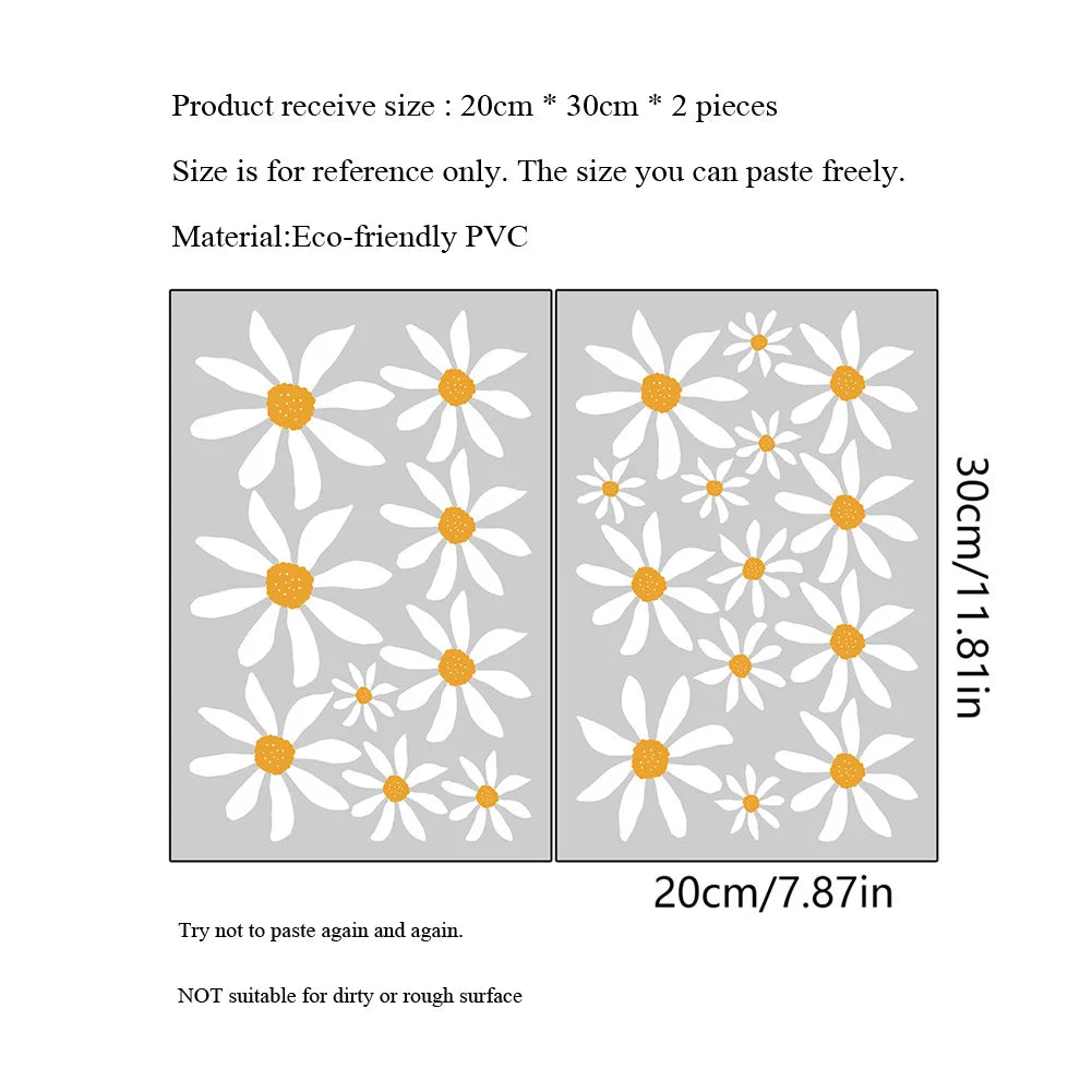 Self-Adhesive Daisy Wall Mural