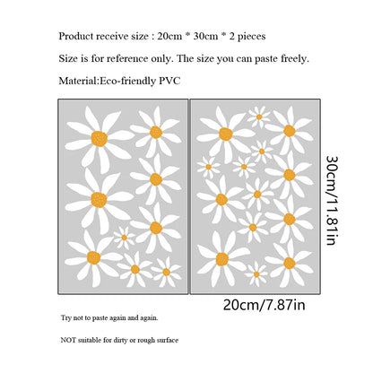 Self-Adhesive Daisy Wall Mural