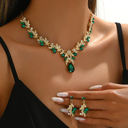 Bridal Engagement Jewelry Set
