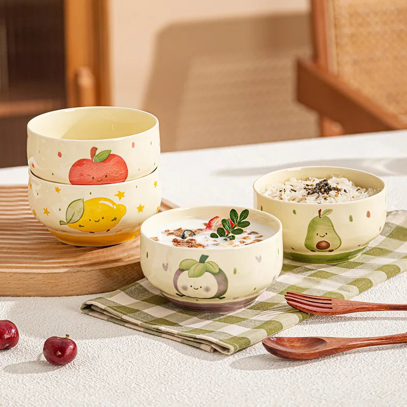 Cute Japanese Style Ceramic Cartoon Bowl