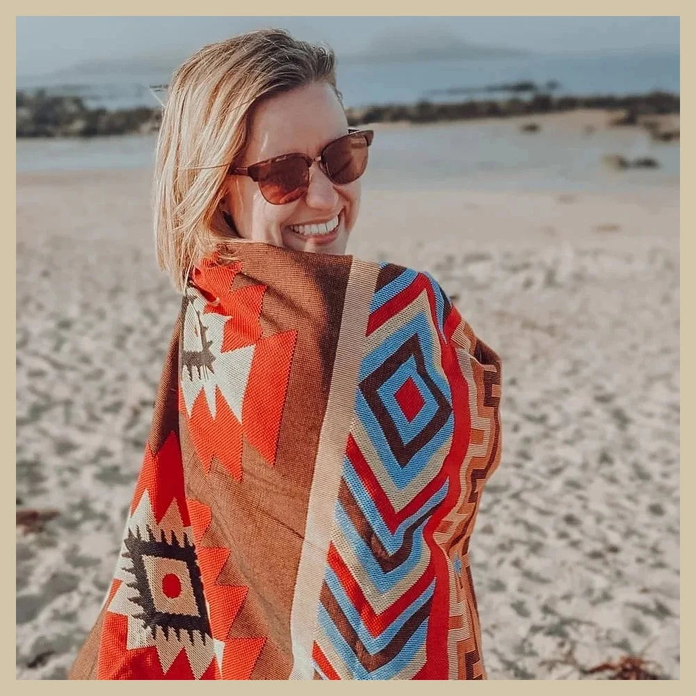 Checkered Travel & Picnic Blanket