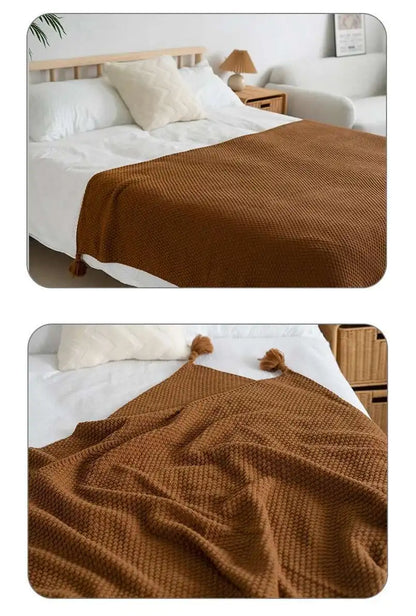 Multi-Use Knitted Decor Blanket