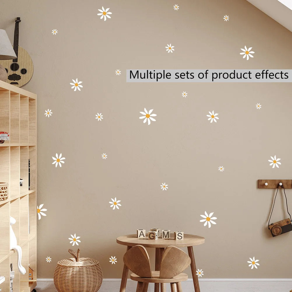Self-Adhesive Daisy Wall Mural