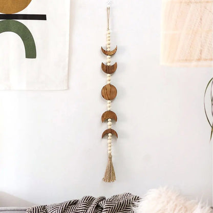 Boho Tassel Moon Phase Decor