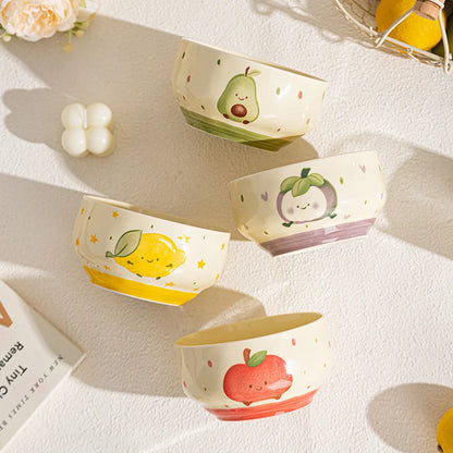 Cute Japanese Style Ceramic Cartoon Bowl