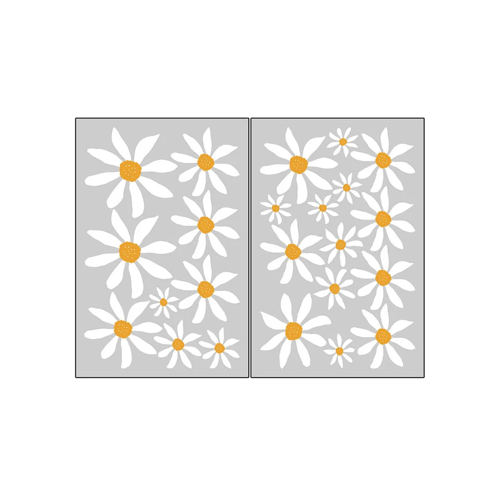 Self-Adhesive Daisy Wall Mural