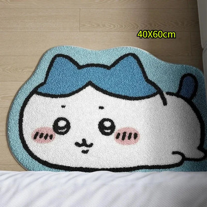 Plush Non-Slip Cartoon Rug & Cushion