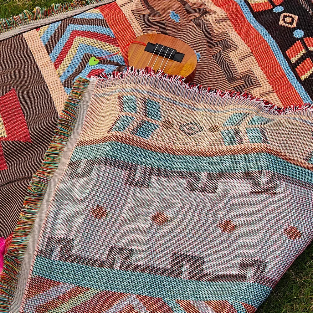 Checkered Travel & Picnic Blanket