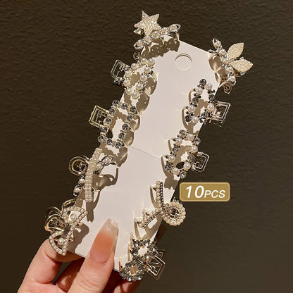10-Piece Multi-Color Girls' Hair Claw Set