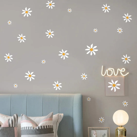 Self-Adhesive Daisy Wall Mural
