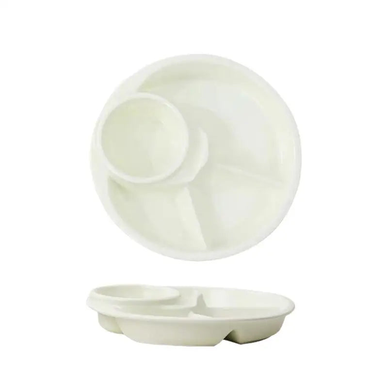 Round Food Dish & Dip Tray