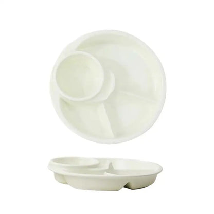 Round Food Dish & Dip Tray