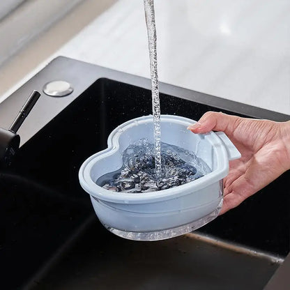 Heart-Shaped Cartoon Kitchen Drain Basket