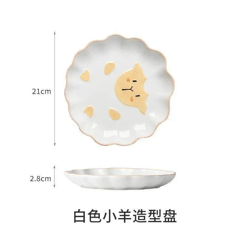 Creative Cartoon Ceramic Plate