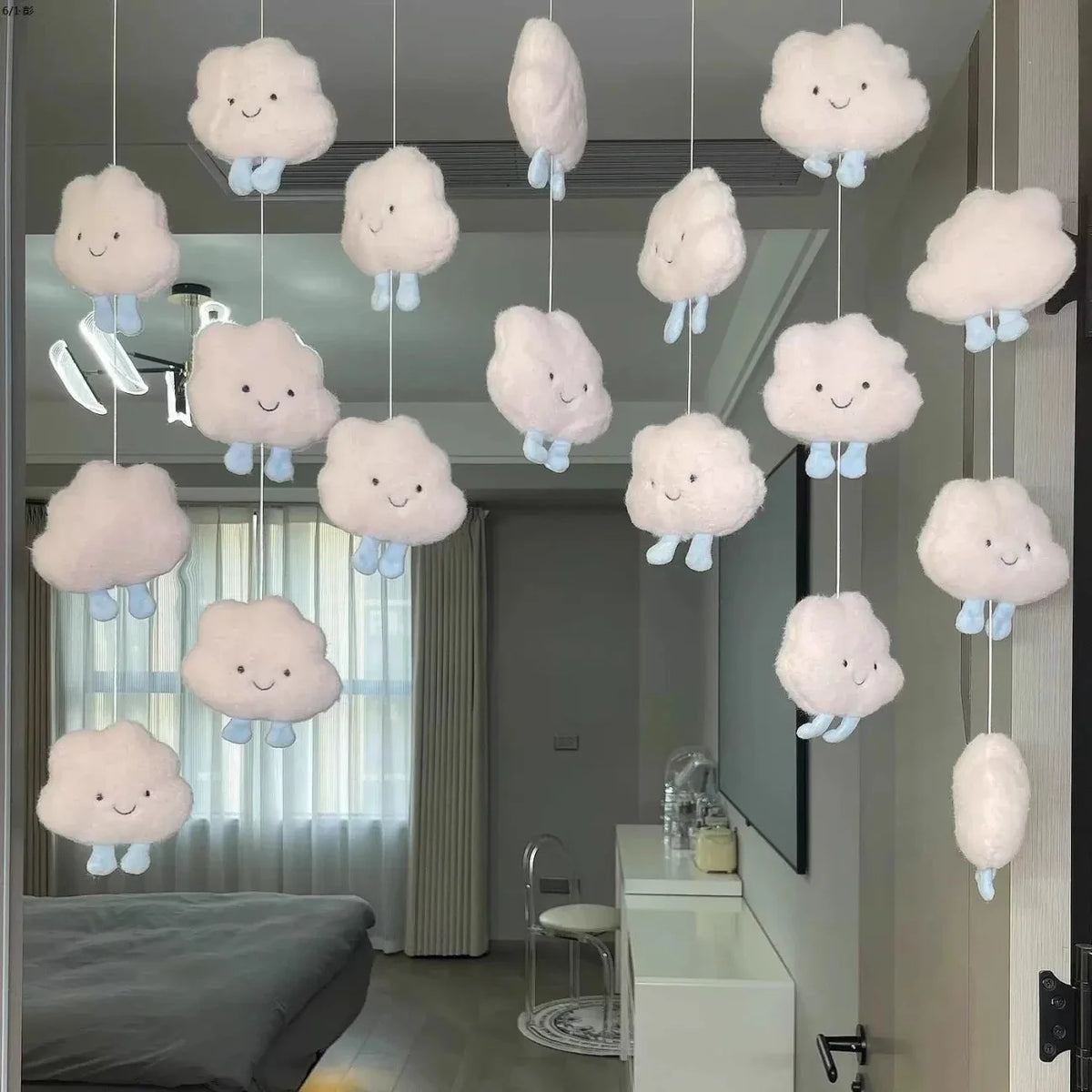 Dreamy Cloud Hanging Ornament Curtain