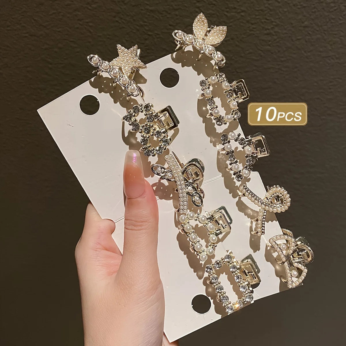10-Piece Multi-Color Girls' Hair Claw Set