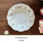Vintage Rose Ceramic Plate & Tea Cup Set