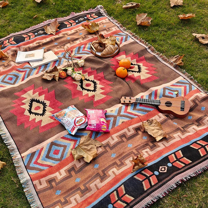 Checkered Travel & Picnic Blanket