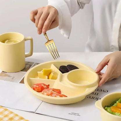 Round Food Dish & Dip Tray