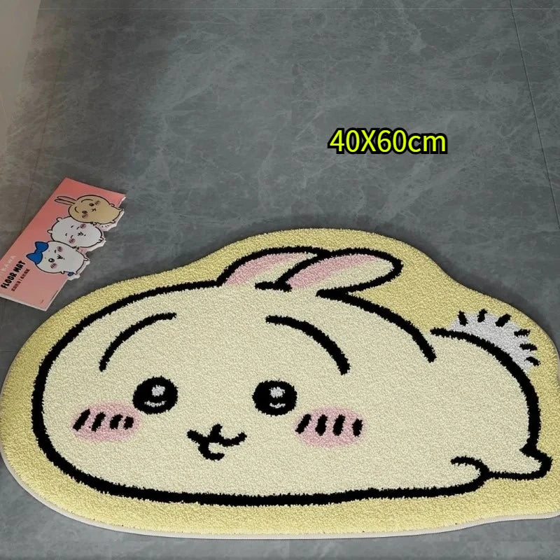 Plush Non-Slip Cartoon Rug & Cushion